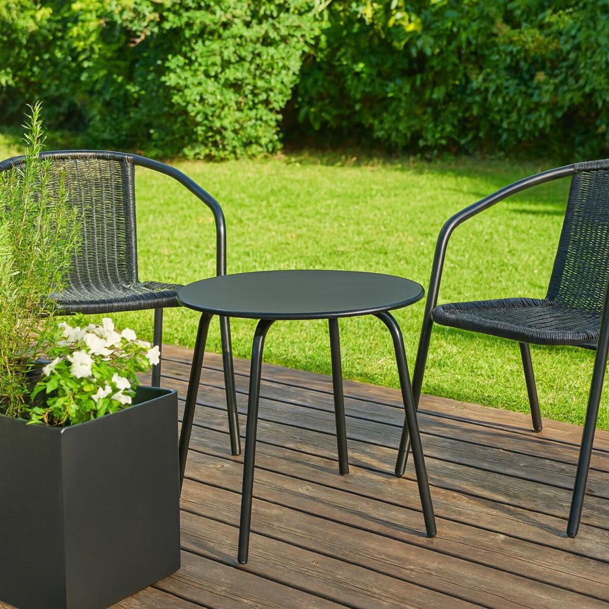 Okrągły stolik stalowy tarasowy RONDO, Ø 50 cm