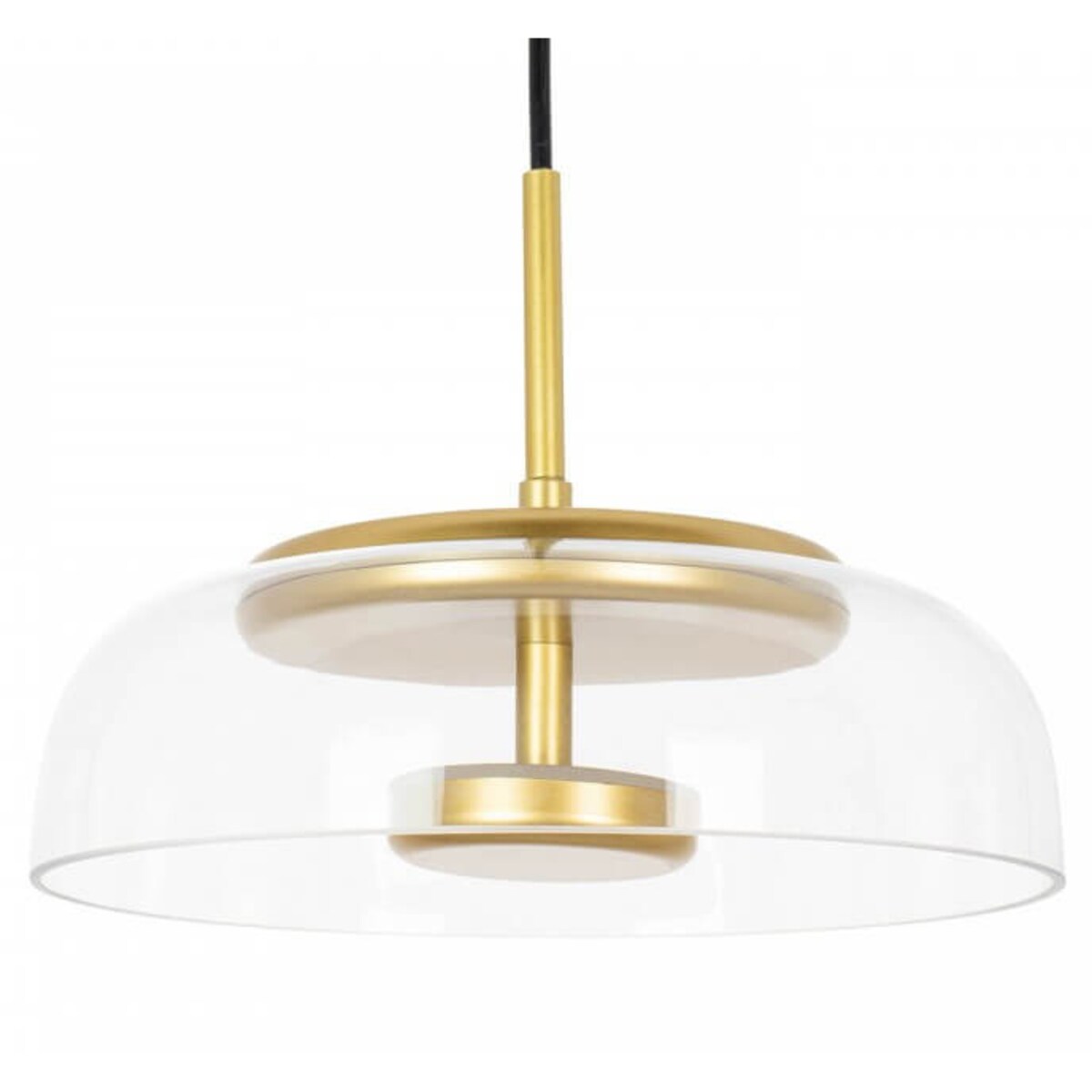 Wisząca lampa kopułowa Eden MSE010100147 Moosee do salonu złoty przezroczysty