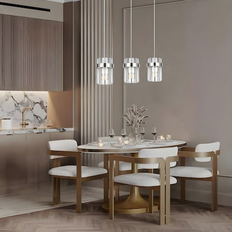 Lampa sufitowa wisząca Light Prestige Vetro chrom 3 x E14 1 szt.