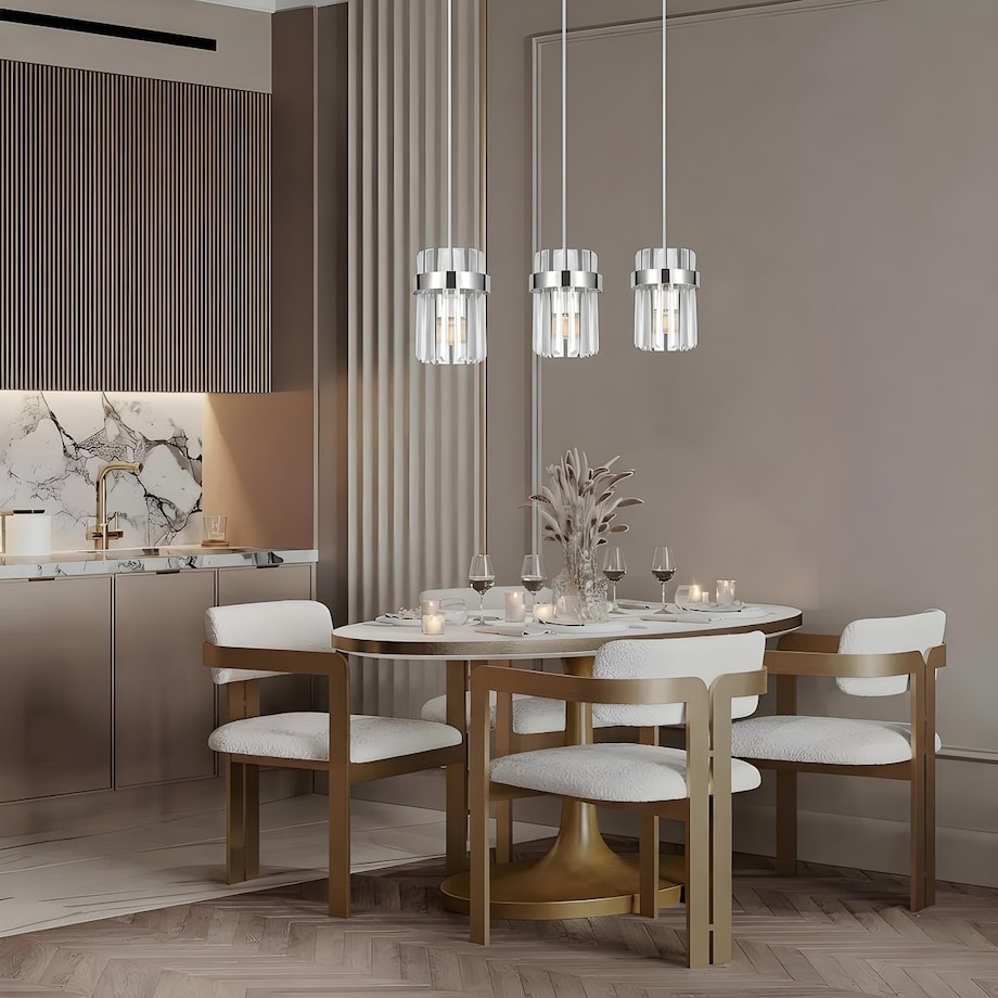 Lampa sufitowa wisząca Light Prestige Vetro chrom 3 x E14 1 szt.