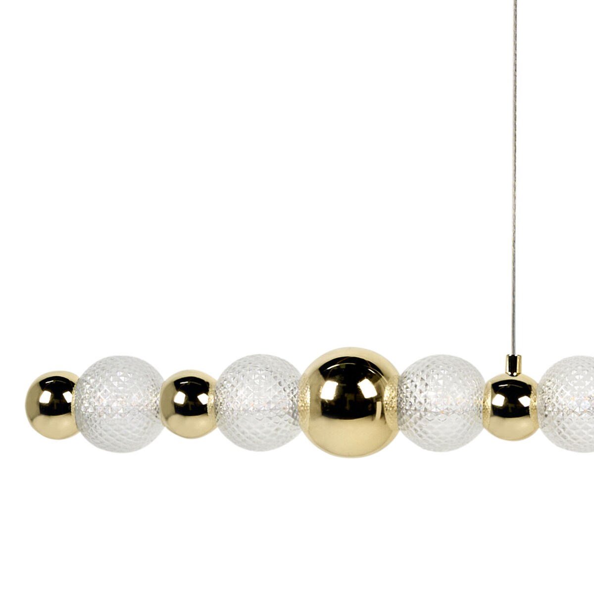 Lampa wisząca LED SORA Szkło Złoty