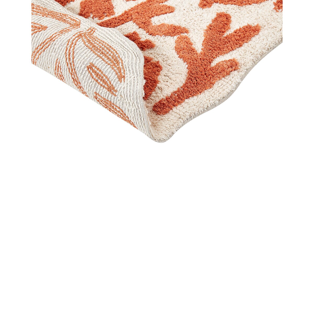 Dywanik łazienkowy bawełniany 60 x 90 cm pomarańczowy DERIK