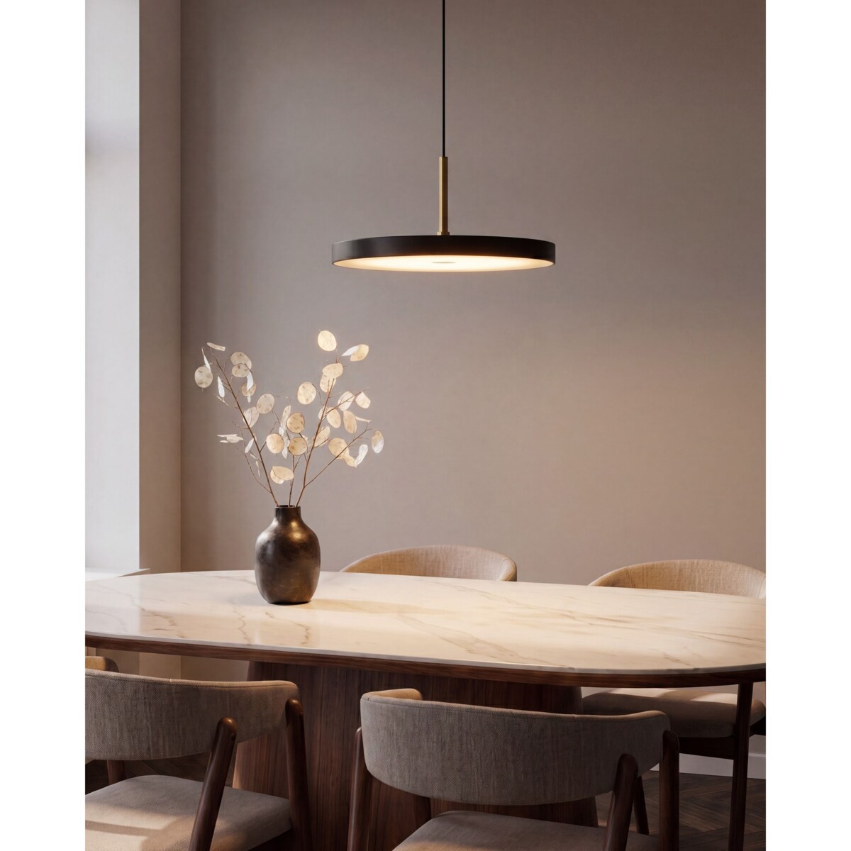 Lampa wisząca LED EVENLODE Metal Czarny