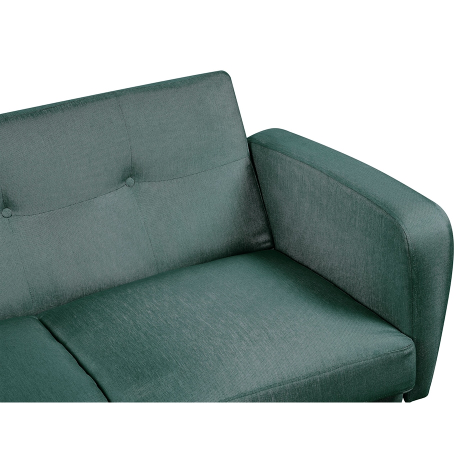 Sofa rozkładana 2-osobowa zielona FLORLI