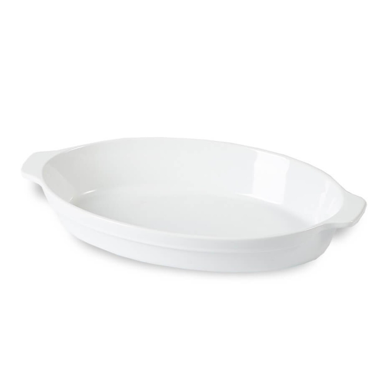 Owalna brytfanna do pieczenia zapiekania do piekarnika biała 45.5cm MAESTRO MR-11742-42