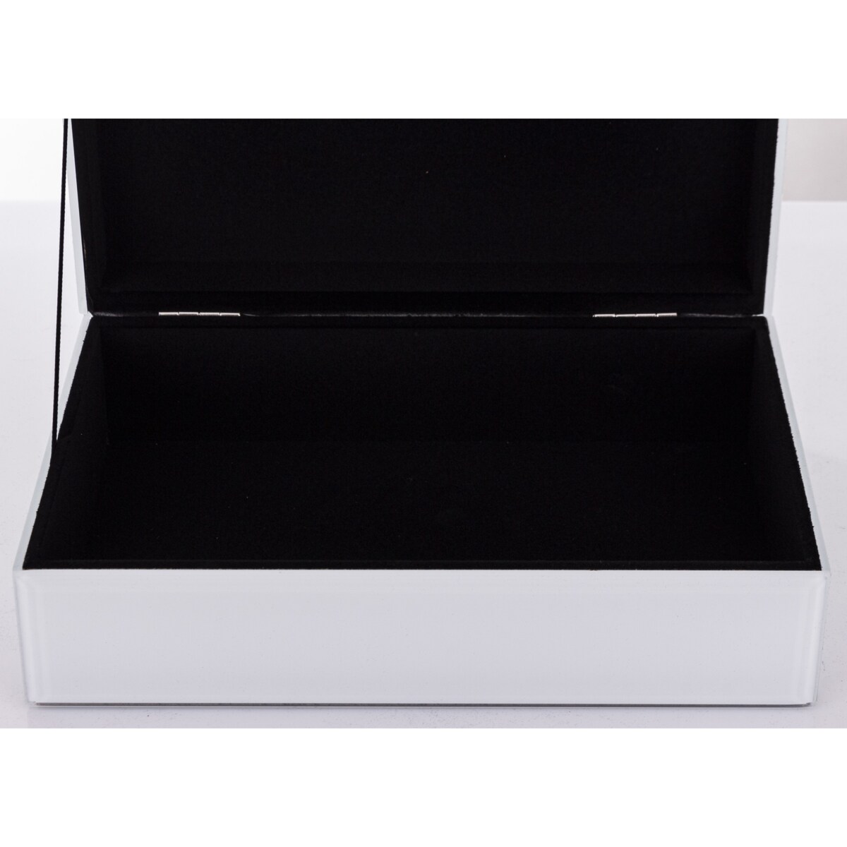 Szkatułka z MDFu z agatem 8x24,5x18,5 cm biała