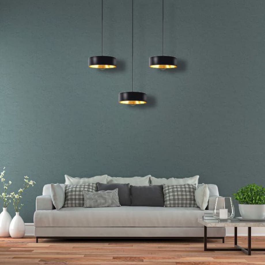 Lampa Wisząca APP1333-1CP BLACK GOLD
