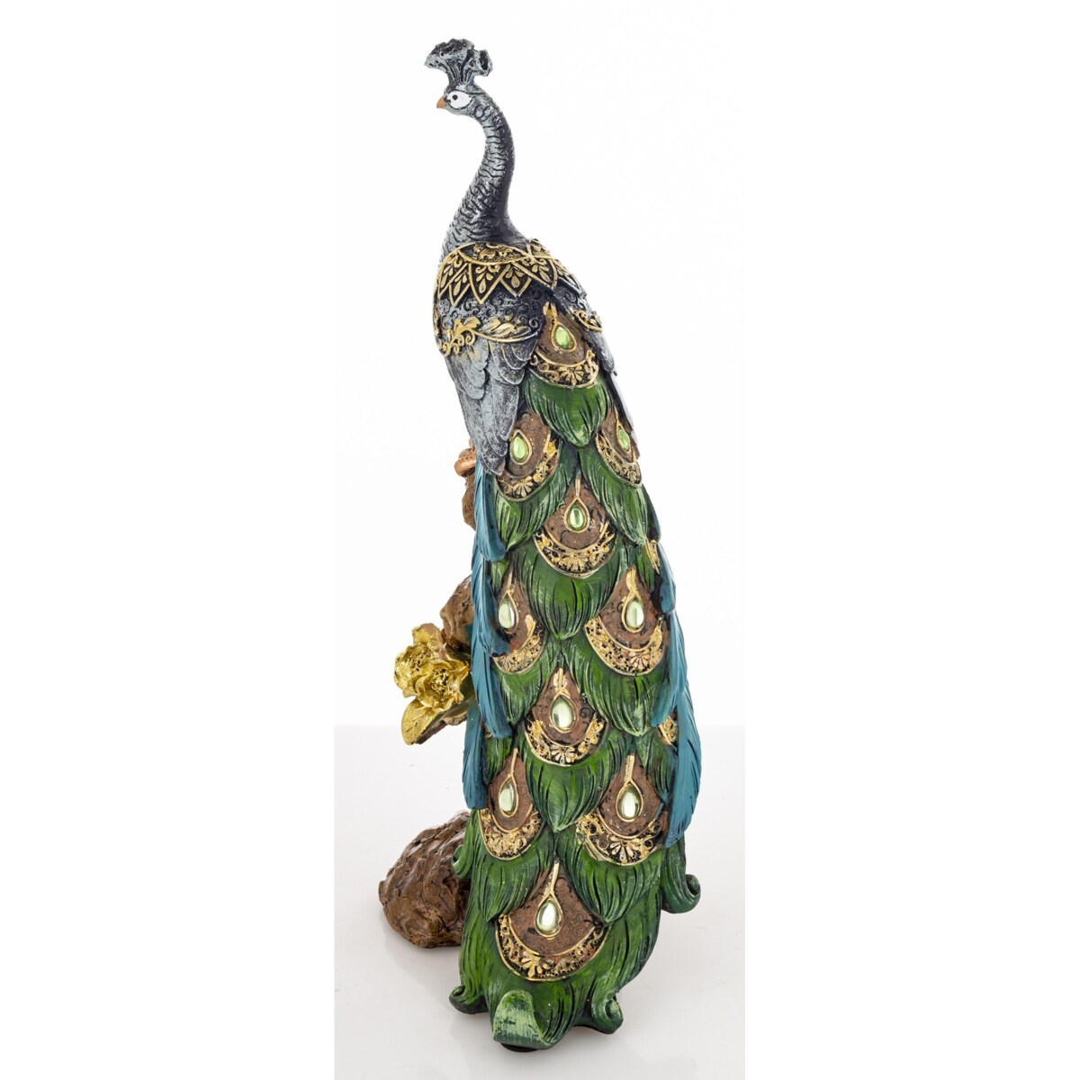 Dekoracja - Paw 29x10x14 cm POAT-2