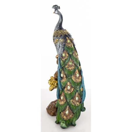 Dekoracja - Paw 29x10x14 cm POAT-2