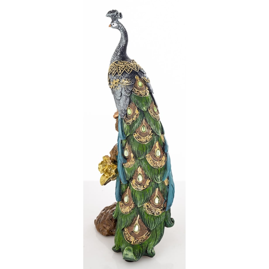 Dekoracja - Paw 29x10x14 cm POAT-2