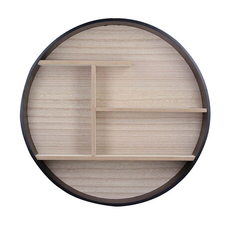 Półka Ring black, 45x10x45cm