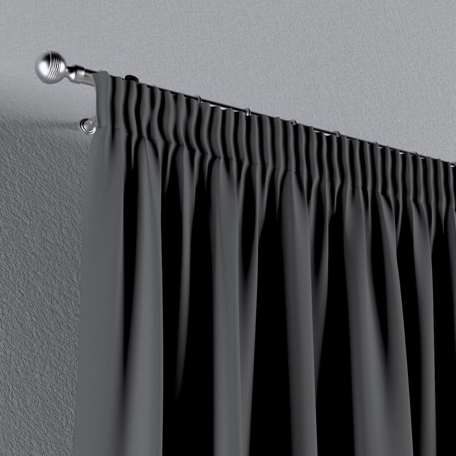 Zasłona na taśmie marszczącej 1 szt. 130x245 grafitowy