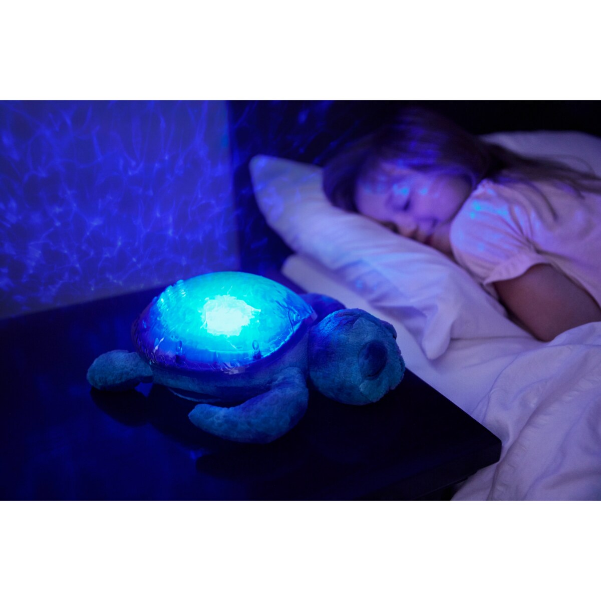 Projektor z pozytywką - Żółw podwodny fioletowy ECO - Cloud b® Tranquil Turtle™