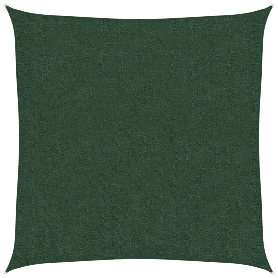 vidaXL Żagiel przeciwsłoneczny, 160g/m², ciemnozielony, 3,6x3,6m, HDPE