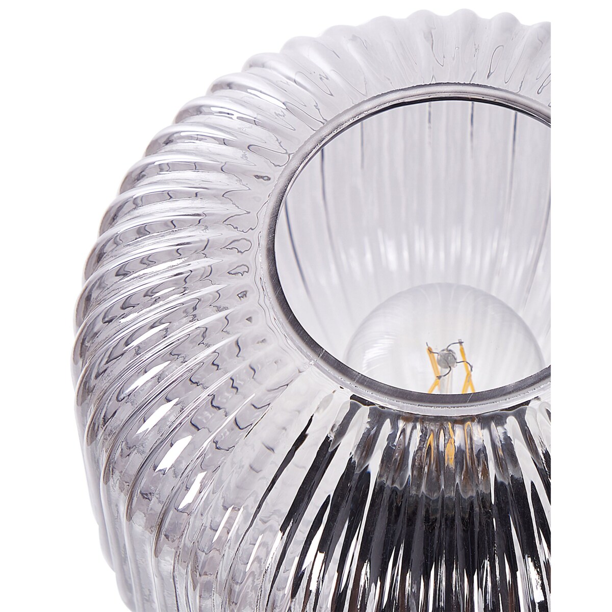 Lampka stołowa metalowa czarna TOSNA