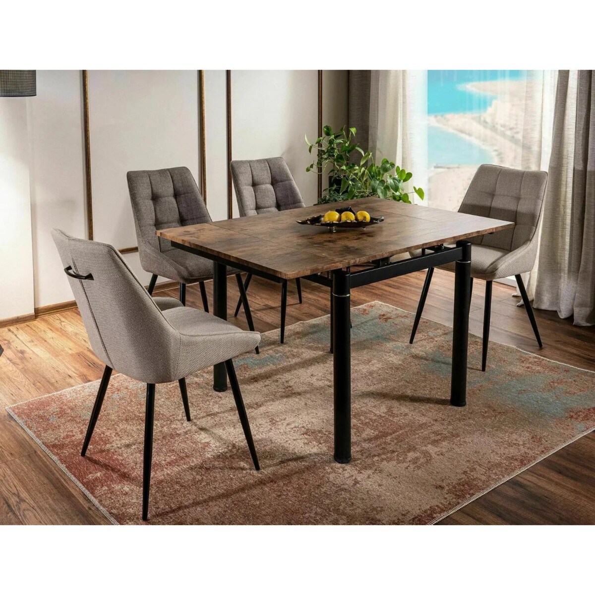 Krzesło tapicerowane KLIF BJORN beżowe