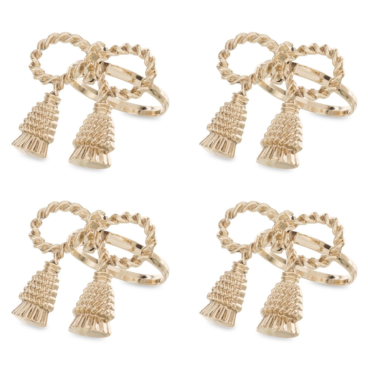 Obrączki na serwetki 4 szt. CORDAS