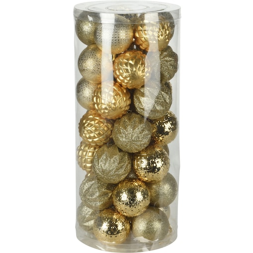 Bombki świąteczne 6 cm, 35 szt.
