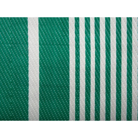 Dywan zewnętrzny 90 x 180 cm zielono-biały HALDIA