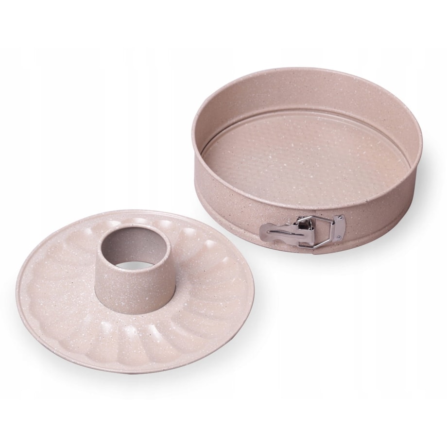 Forma blacha zestaw do pieczenia ciasta babki + tortownica 26cm 2 kolory KAMILLE