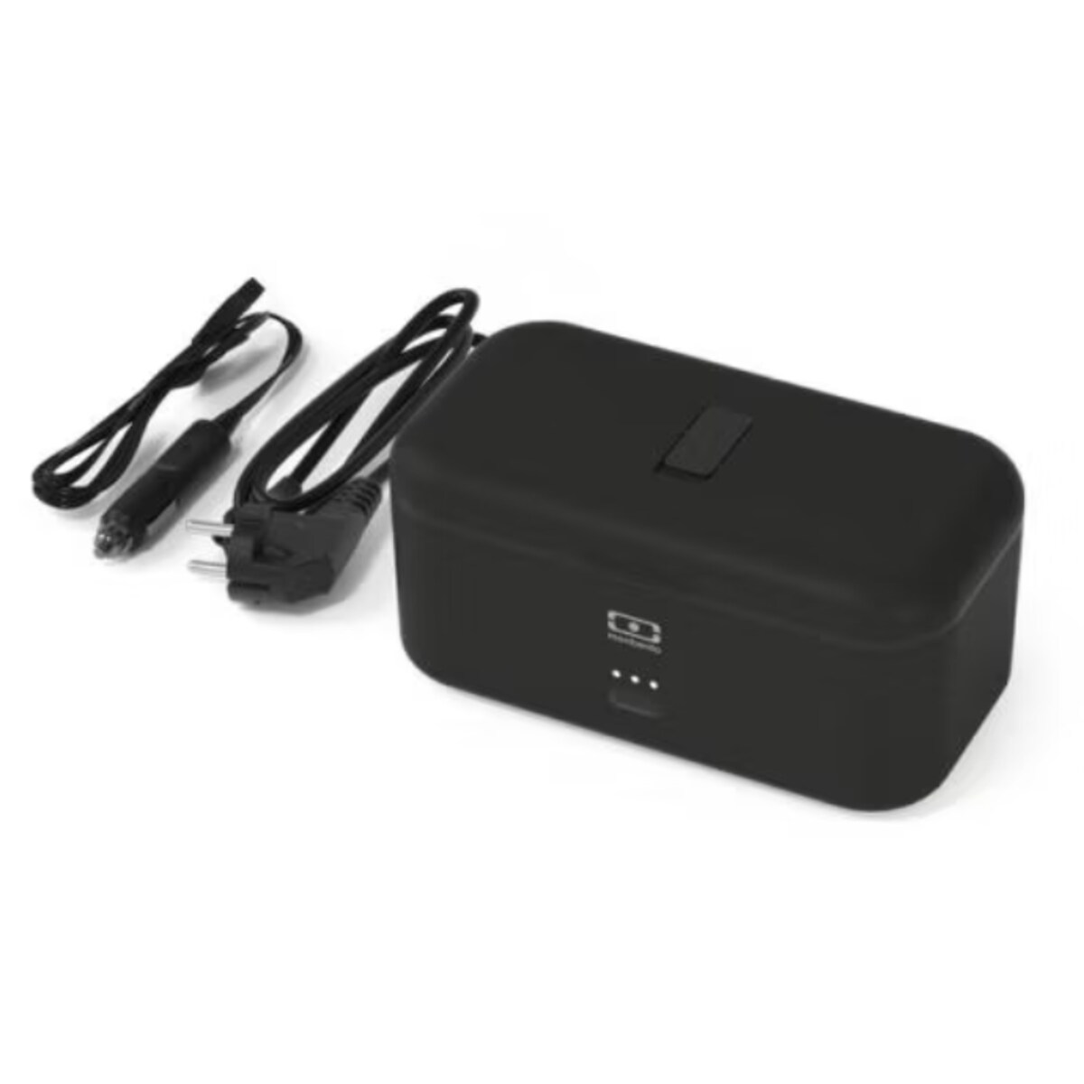 Lunchbox Warmer + kabel samochodowy czarny, Monbento