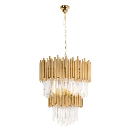 LAMPA wisząca VOGUE P0283 Maxlight glamour OPRAWA kryształowa zwis sople crystal złote przezroczyste