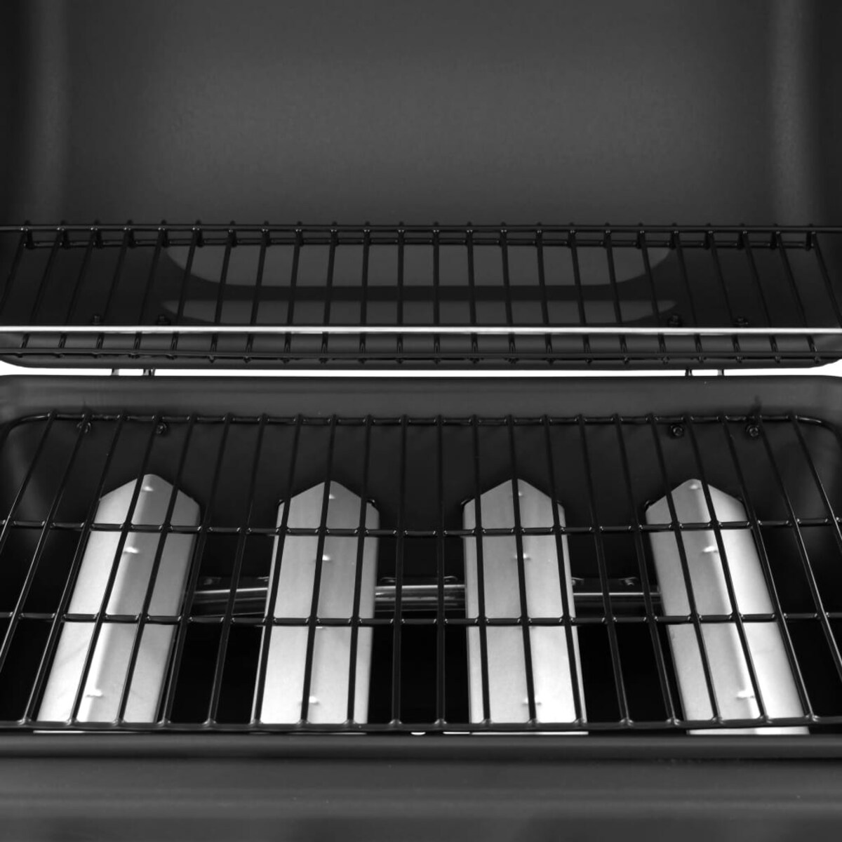 vidaXL Grill gazowy z 4 palnikami, czarny