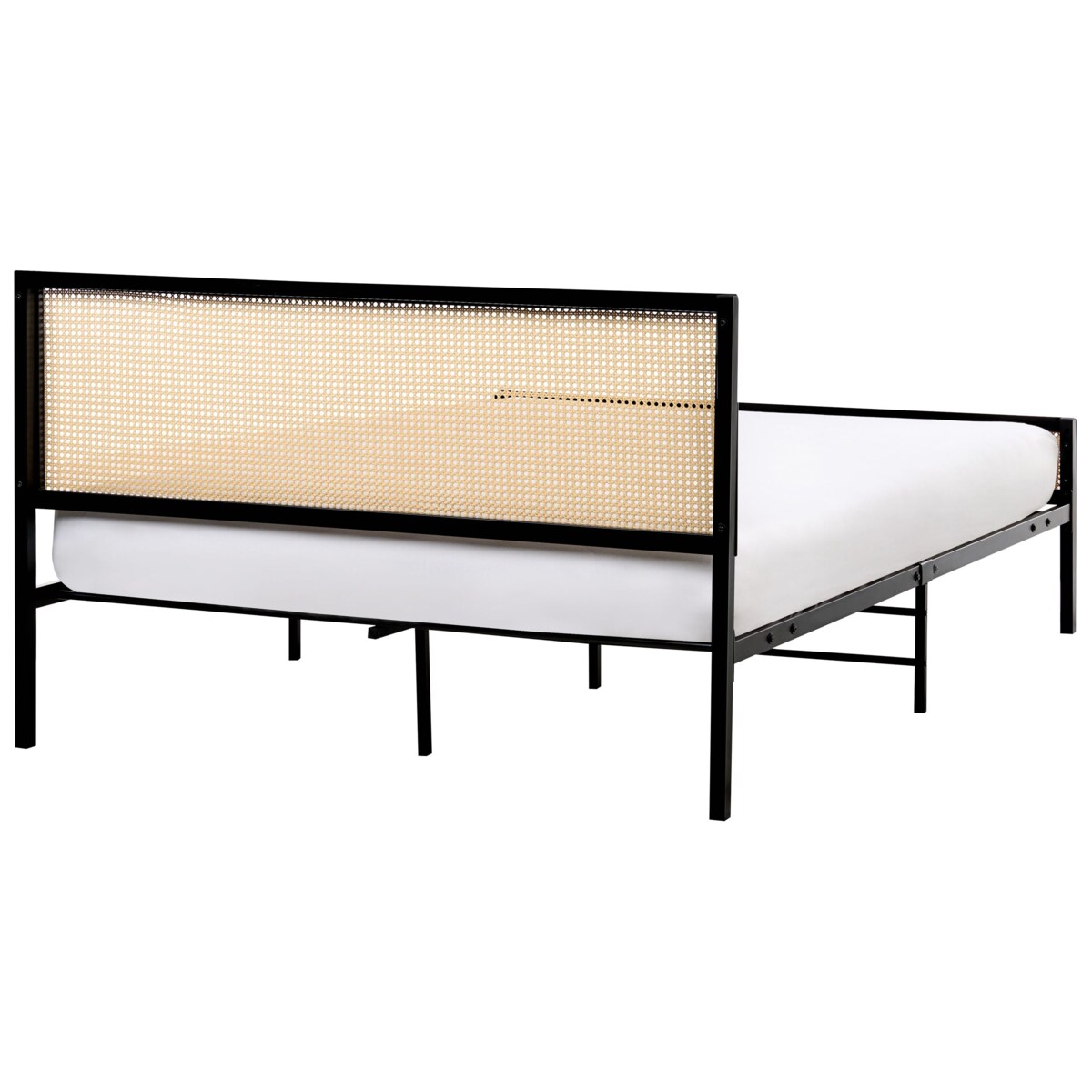 Łóżko Metal AVANTON 140 x 200 cm Czarny