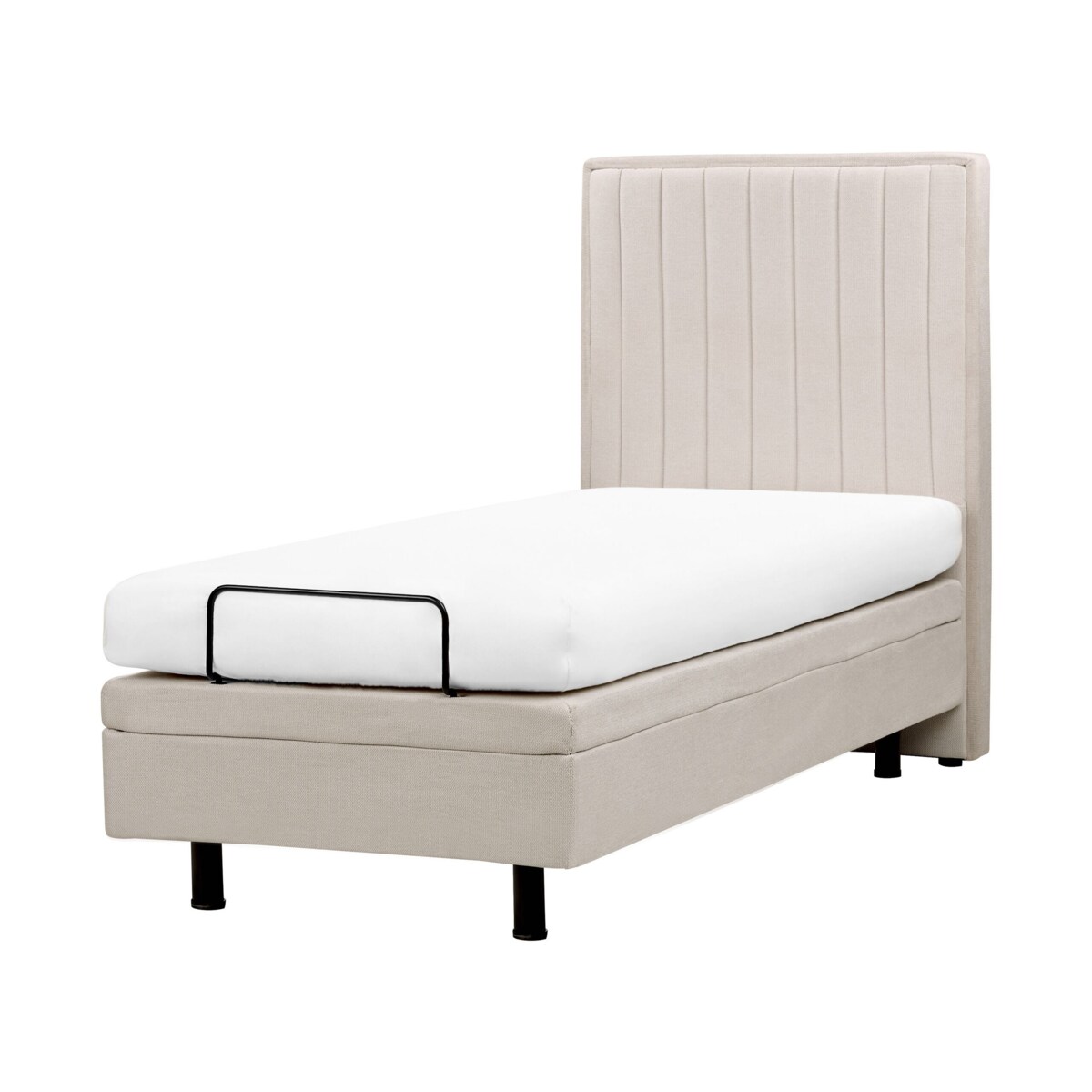 Łóżko regulowane DUKE II 80 x 200 cm Jasnobeżowy