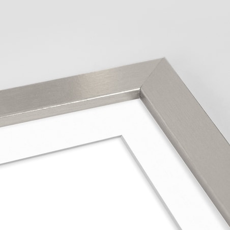 Ramka na zdjęcia z passe partout ramka 70x100 cm z okienkiem passe partout na zdjęcie 50x70 cm kolor srebrny FRAMAI®