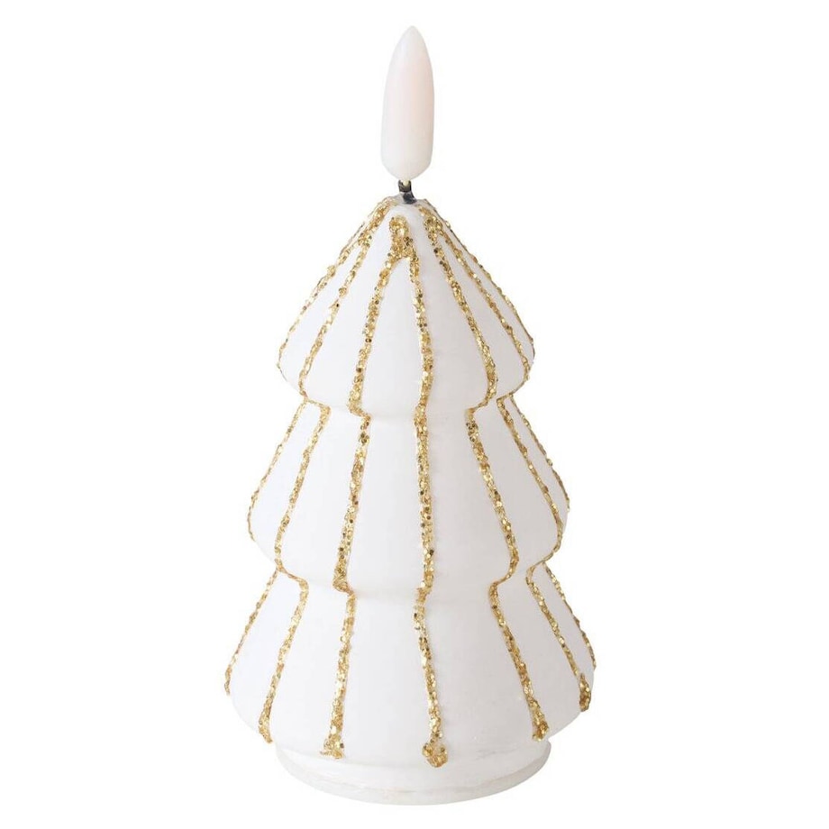 Świeca w kształcie choinki ze sztucznym płomieniem TORIS, 12 cm