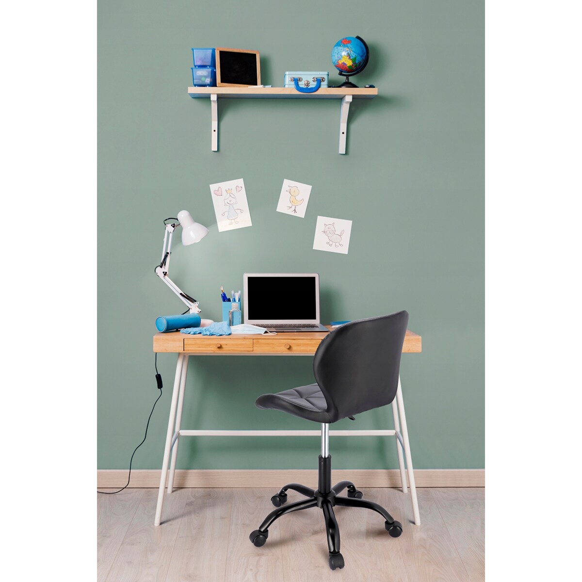 Krzesło biurowe ekoskóra ENDO czarne