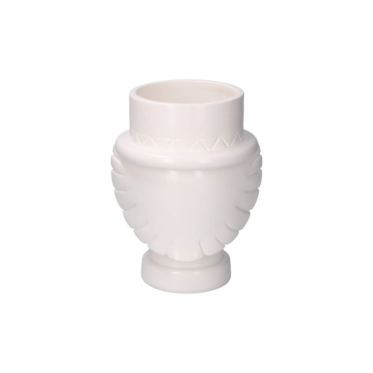 Osłonka na doniczkę "Dziadek do orzechów" Unafestaatema - Biały, 19 cm