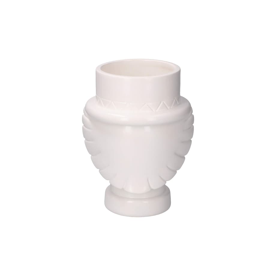 Osłonka na doniczkę "Dziadek do orzechów" Unafestaatema - Biały, 19 cm