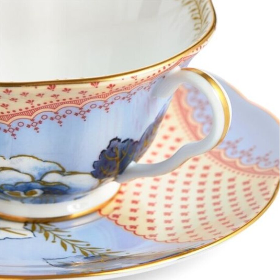 Filiżanka do herbaty ze spodkiem Blue Butterfly Bloom Wedgwood