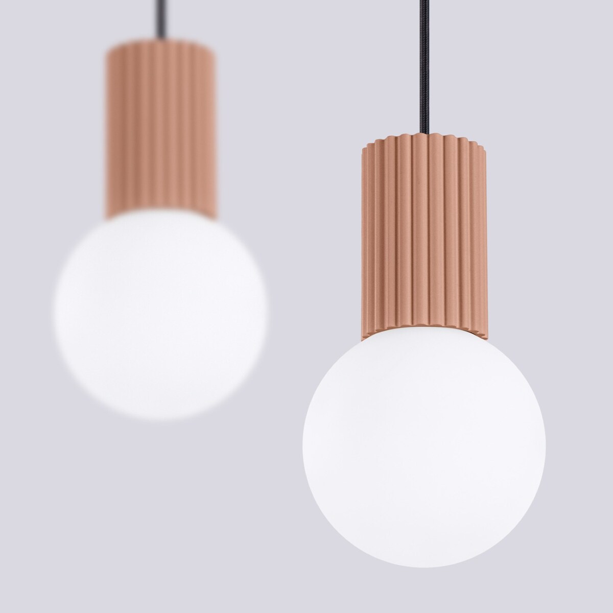 Lampa wisząca HALO 2L mocca