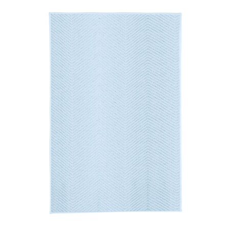 Kleine Wolke Zigzag Supermiękki Dywanik łazienkowy Bright Blue Niebieski 50x 60 cm