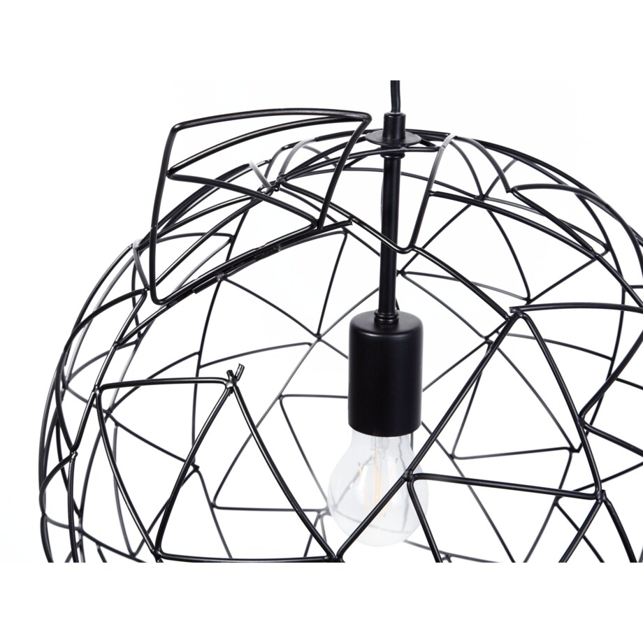 Lampa wisząca metalowa czarna LEMME