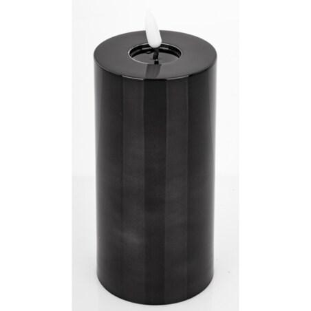 Świeca LED z tworzywa sztucznego Timer 17x7,5x7,5 cm BATTI czarna
