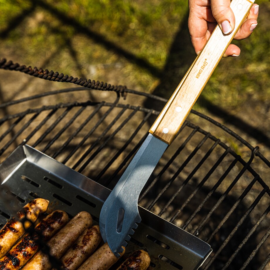 Zestaw przyborów do grilla, 3 elementy, Narzędzia do grillowania, KINGHOFF