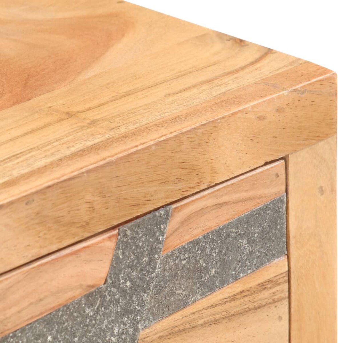 vidaXL Stolik typu konsola, 90 x 30 x 75 cm, lite drewno akacjowe