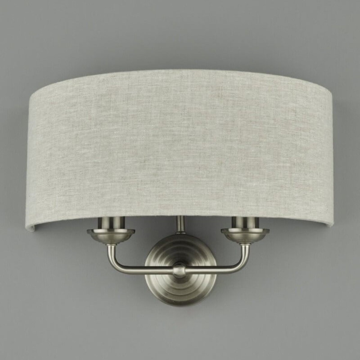 Pokojowy kinkiet ścienny Sorrento LA3727712-Q Laura Ashley naturalny nikiel