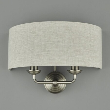 Pokojowy kinkiet ścienny Sorrento LA3727712-Q Laura Ashley naturalny nikiel