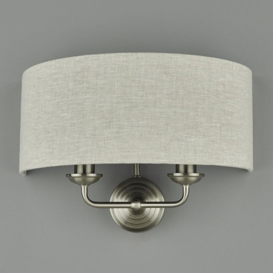 Pokojowy kinkiet ścienny Sorrento LA3727712-Q Laura Ashley naturalny nikiel