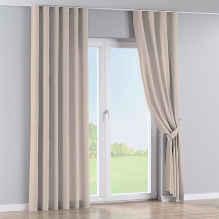 Zasłona na taśmie wave 130x260 jasnobeżowy