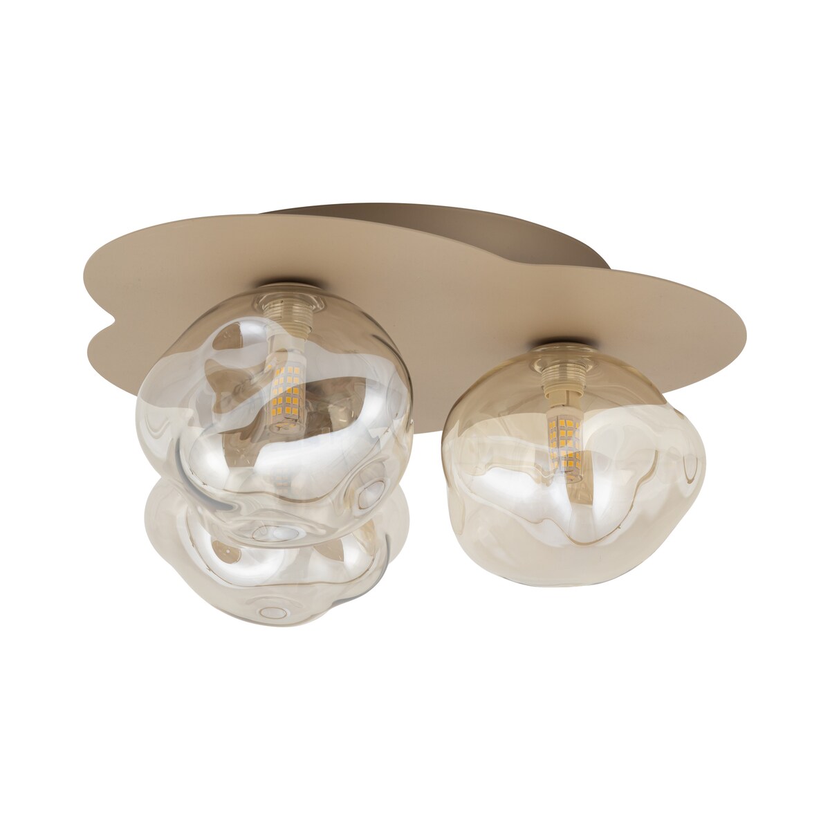 Lampa sufitowa TK Lighting LAVA SABIA 11454 beżowo-koniakowa 3xG9 nowoczesna