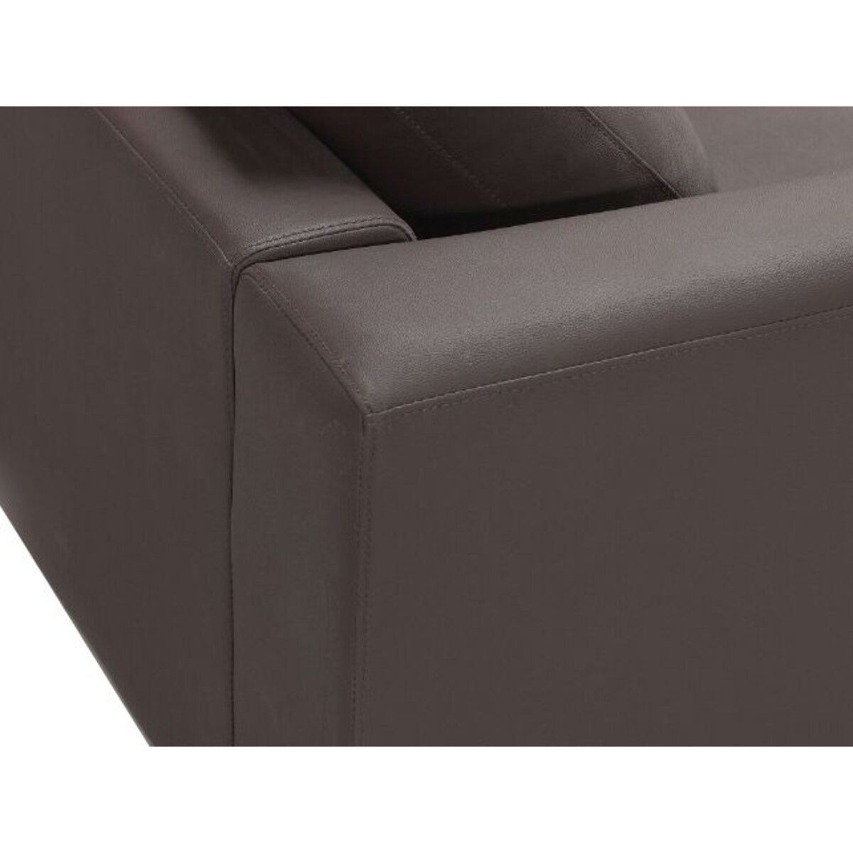 Narożnik skórzany prawostronny brązowy OSLO