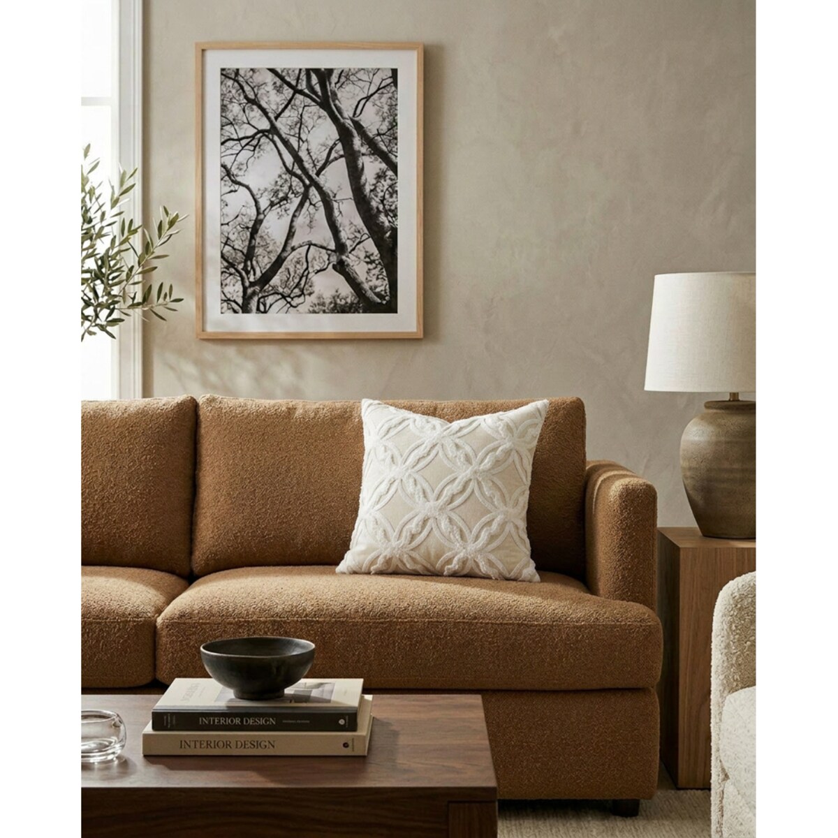 Poduszka dekoracyjna SHP BOHO 45x45 beżowa