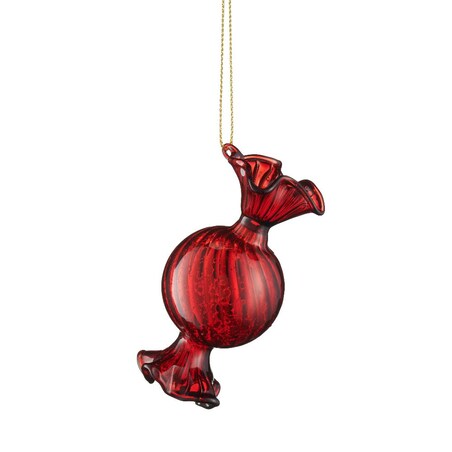 VILLA ITALIA Bombka szklana czerwona CUKIEREK 8 cm