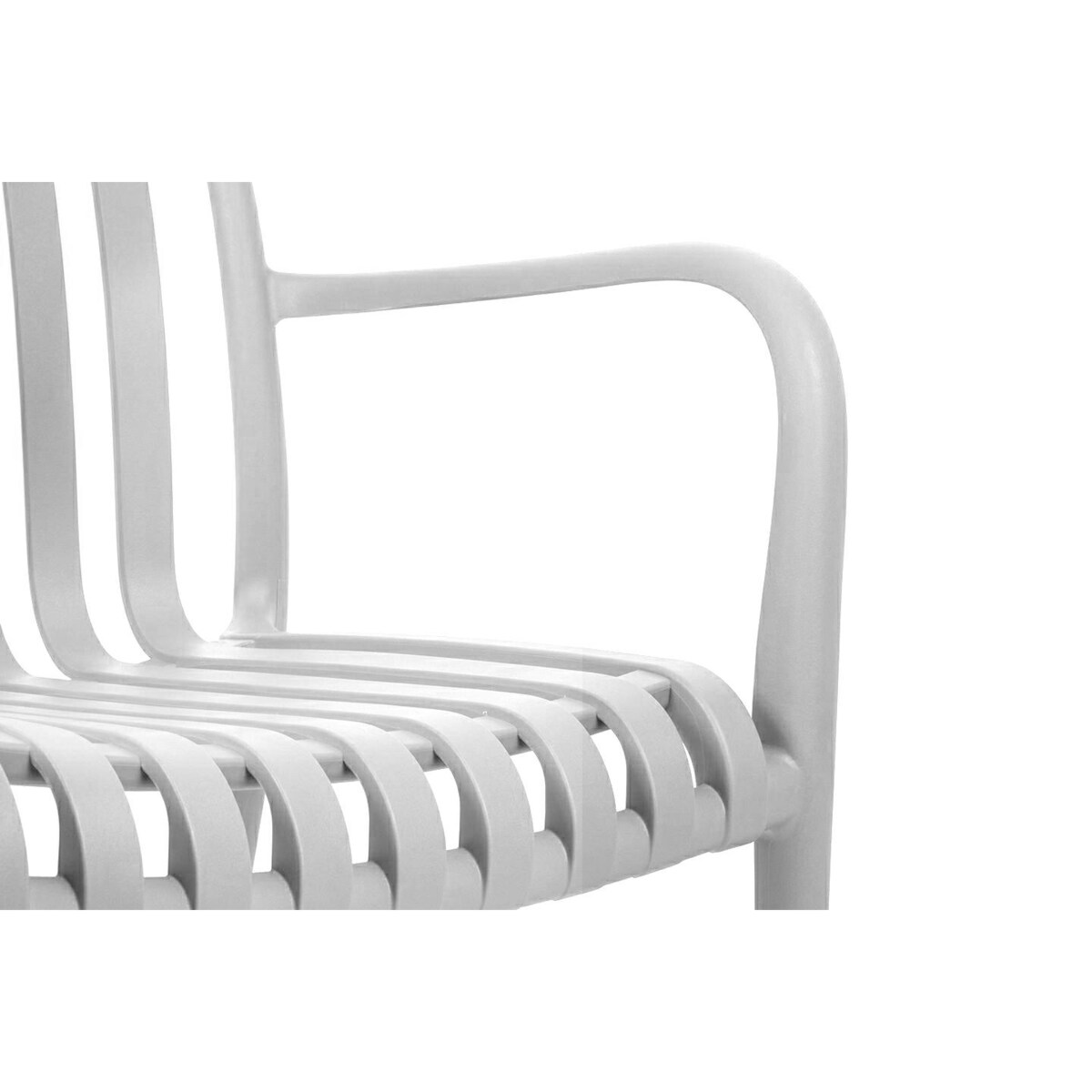 MODESTO krzesło Strips białe - polipropylen